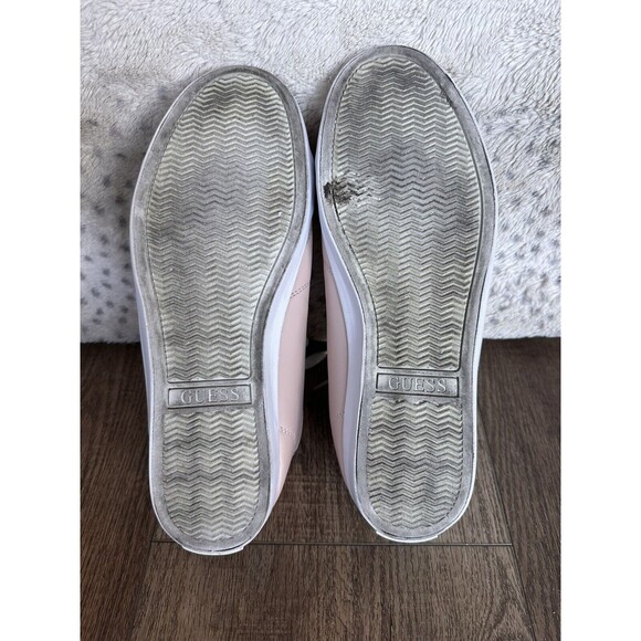 Guess Embroidered Sneaker Shoes Bird Of Paradise Light Pink Women’s Size 11‎ - Picture 10 of 10
